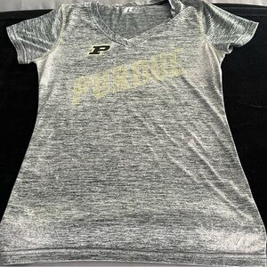 Purdue Gray V-Neck T-Shirt